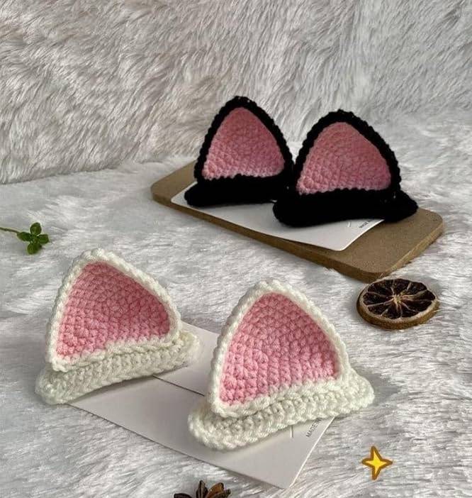 گیره ی بافت مدل گوش گربه سبک