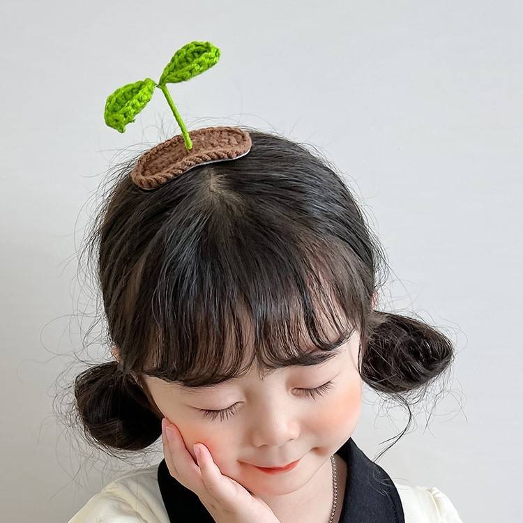 گیره ی موی بافت طرح جوانه سبک